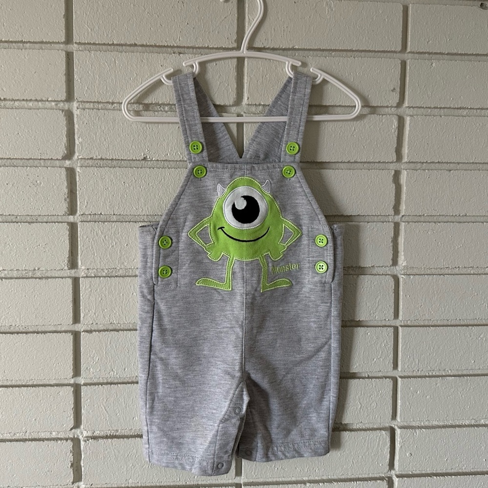 Disney Grey and green shortall overall